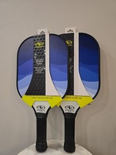 Athletic Works Fiberglass Pickleball Paddle, Blue Wave LOT OF 2