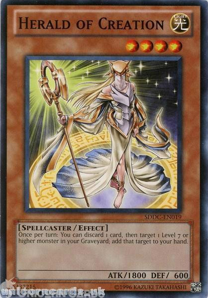 SDDC-EN019 Herald of Creation UNL Edition Mint YuGiOh Card
