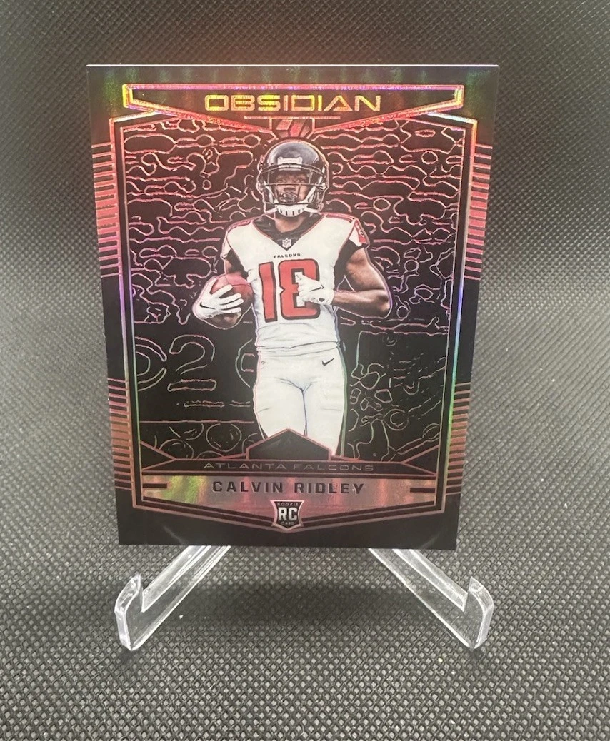 2018 Panini Obsidian - Calvin Ridley #107 Electric Etch Purple /75 (RC)