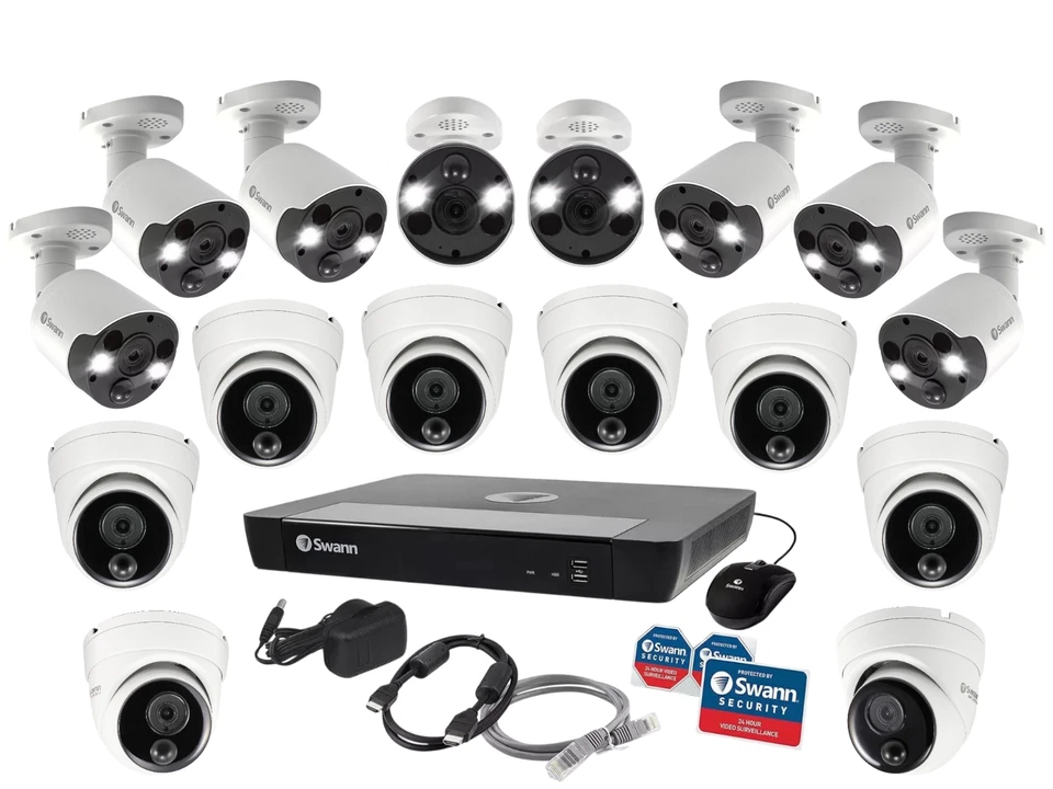 ✅ Cámara Swann 16 PoE 16 canales 4K Ultra HD UHD 2TB NVR sistema de seguridad inteligente ✅ Foto 2 de 4