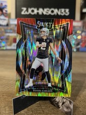 2024 Panini Select - Concourse Daniel Carlson #43 Red & Yellow Shock Prizm