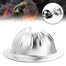 Silver Full Brim Construction Hard Hat Safety Helmet Protection Aluminum Tool