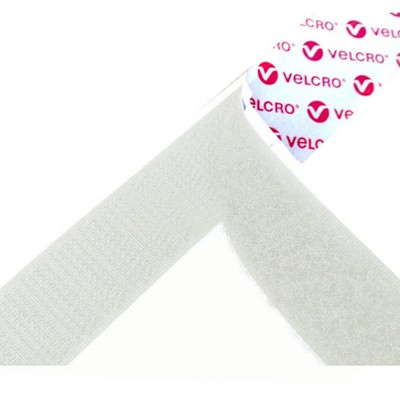 2 Meter x 50 mm weiß strapazierfähig selbstklebend Klettband