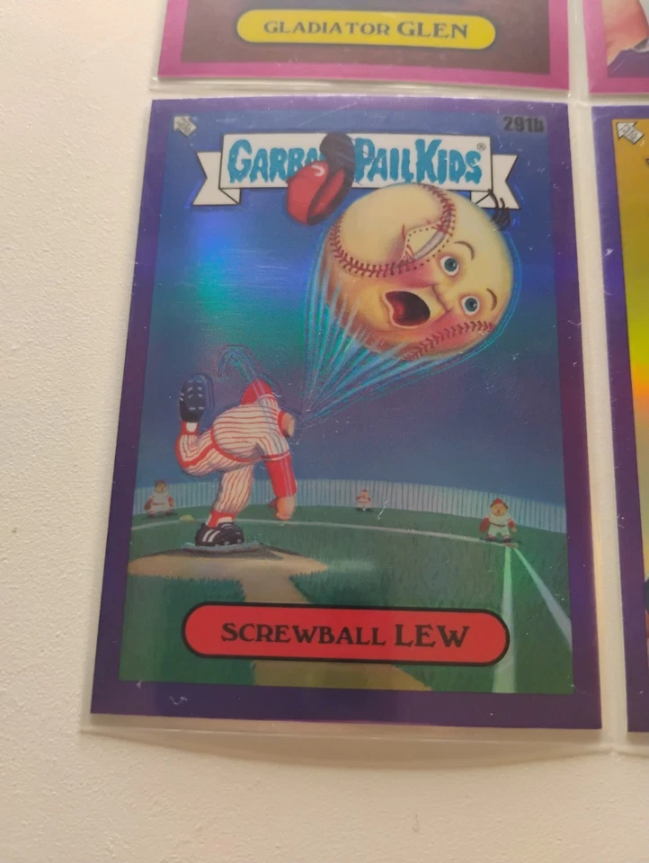2024 Garbage Pail Kids Gold/Purple/Magenta Refractor Cards - Image 4 of 4