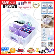 6990JZ Super Satchel Double Deep Compartment Box - Art Storage with 8 Removab...