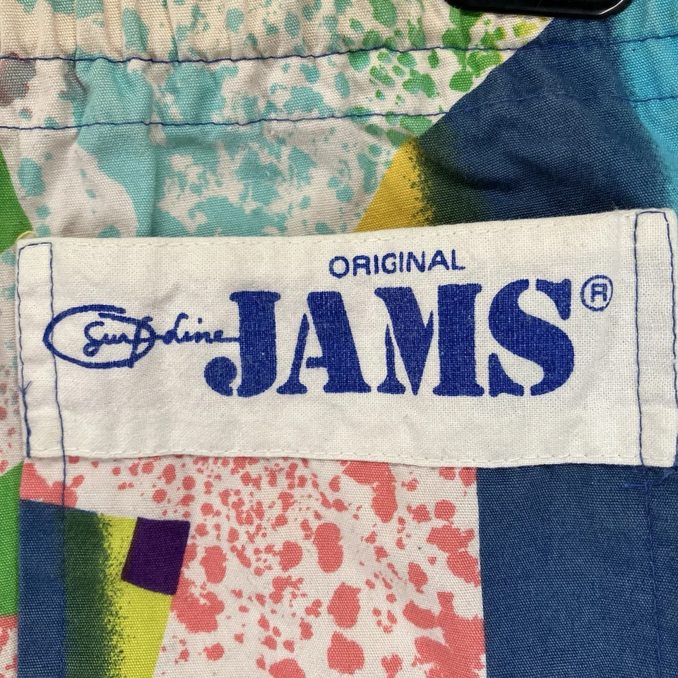 Pantalones Cortos Surf Line Jams Multicolor Años 80 Originales "Grandes" 33x18 Foto 4 de 4