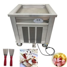 Fried Ice Cream Machine Maker Rolled Frozen Yogurt Maker 19.6  x19.6" Square Pan