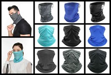 Face Mask Neck Head Tube Gaiter Balaclava Bandana With Without Ear Loop Reusable