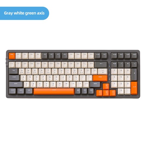 Bezprzewodowa klawiatura wymienna na gorąco klawiatura mechaniczna ciche pisanie do laptopa PC - Zdjęcie 3 z 14