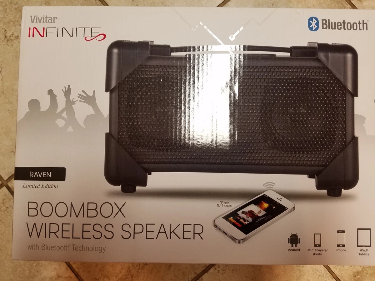 Vivitar bluetooth boombox sales