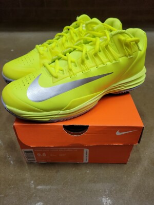 Nike Tennis Shoes Lunar Ballistec Neon Yellow 705291-710 Women's