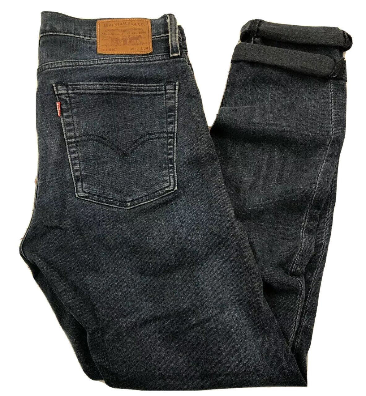 LEVI'S Big E 510 Premium Mens Sz 32X34 Stretch Denim Jeans Skinny Hip to  Ankle | eBay