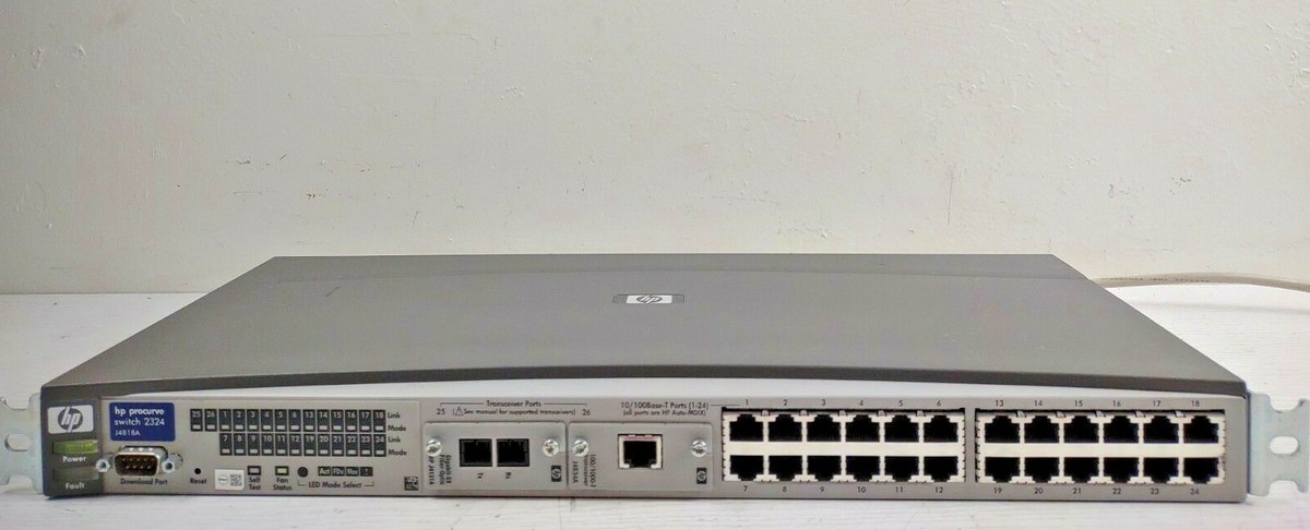 HP ProCurve Switch 2324 24-Port Unmanaged Network Switch- J4818A