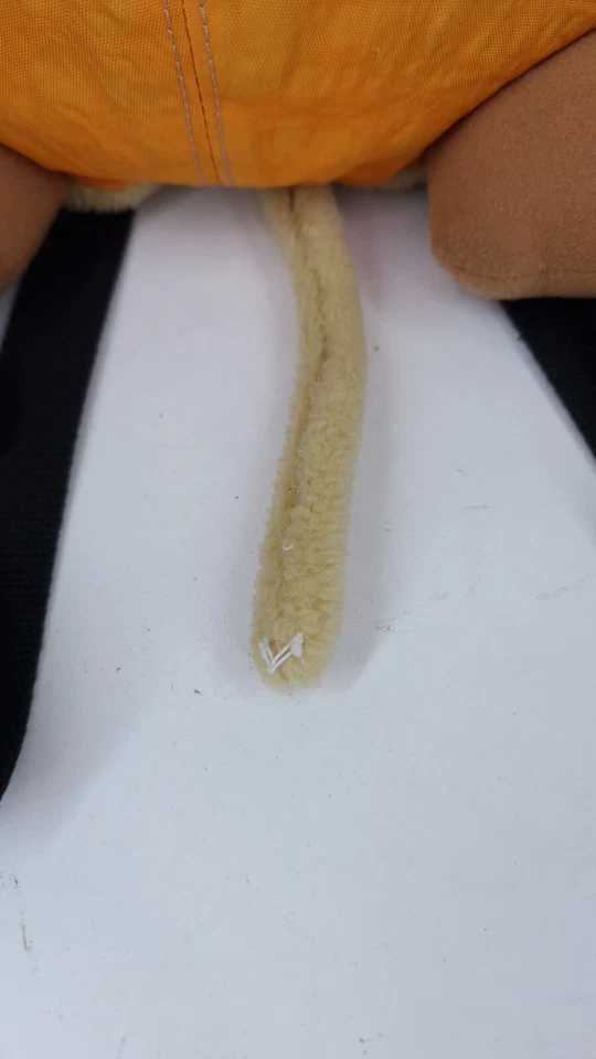 Kipling Brown & Orange Plush Monkey Mini Backpack Vintage Adult Women Children - Bild 3 von 4