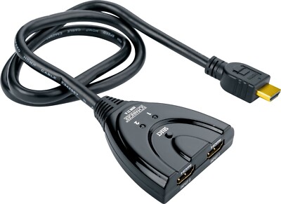 Schwaiger HDM21A Automatischer HDMI Umschalter 2 in/1 out 70cm