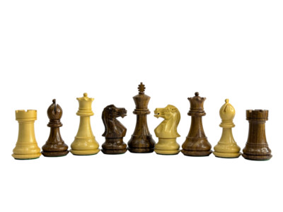 3'' Professional Staunton Chess Set - Chess Pieces Only- Weighted Golden Rosewood