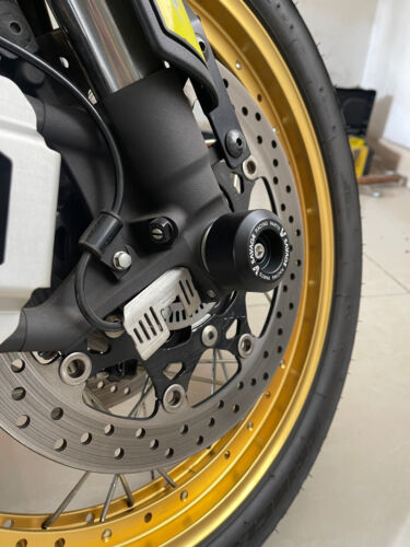 For SUZUKI DL 1000/XT V-Strom CNC Front Rear Wheel Axle Sliders Crash Guard Pair - Picture 4 of 12