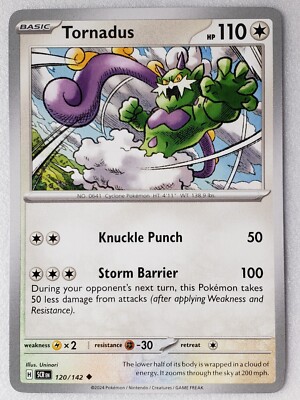 Tornadus 120/142 NM / M - Stellar Crown Pokemon Card - $2 Combined Shipping | eBay Tornadus 120/142 NM / M - Stellar Crown Pokemon Card - $2 Combined Shipping | eBay