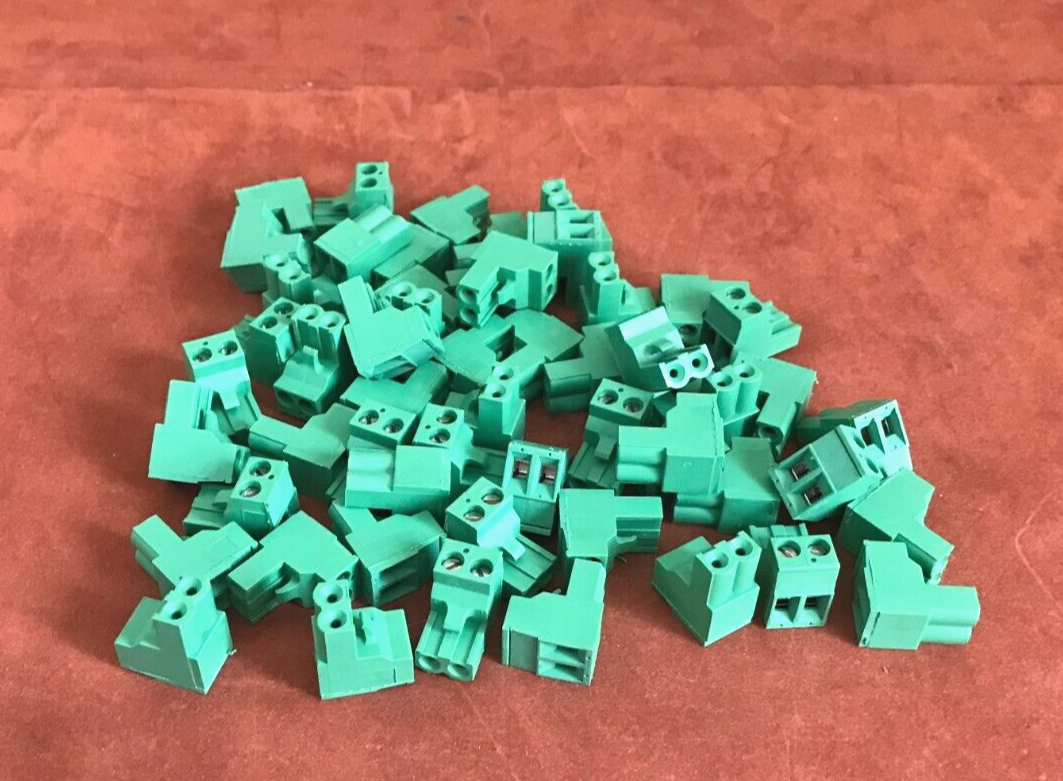Lot of (50) BUCHANAN 7743 RJ 2-Position Pluggable Terminal Blocks