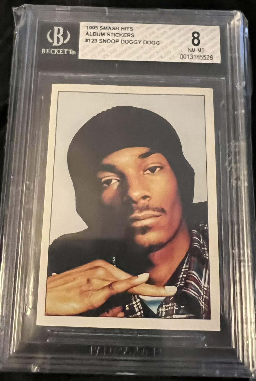 1995 Panini Smash Hits SNOOP DOGG Rookie Card #123 BGS 8 RC