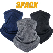 3PCS Sport Face Mask Headwear Bandana Neck Gaiter Head Wrap Headband Magic Scarf