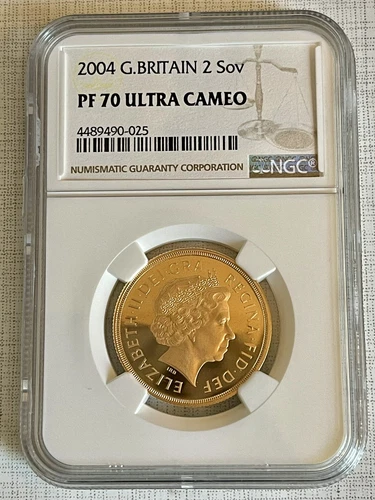 Great Britain 2004 2 Sovereign Gold NGC PF70 ULTRA CAMEO SKU# 6942