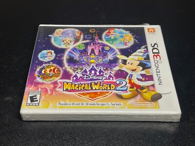 Disney Magical World 2 (Nintendo 3DS, 2016)  Fast Shipping  Factory Sealed !~