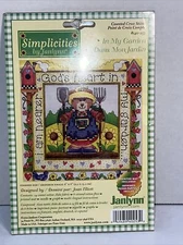 Janlynn Simplicities Counted Cross Stitch Kit “In My Garden” #140-253 NEW!!