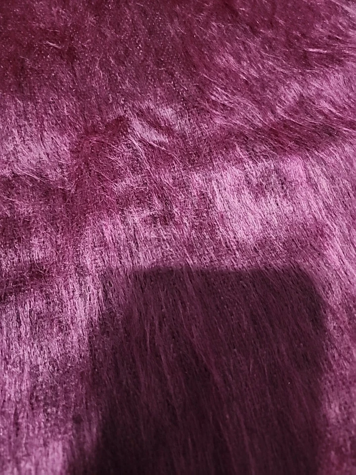 Shupaca Alpaca Blend Black Cherry Fring Scarf Soft As Silk NWT 78" long - Image 3 of 4