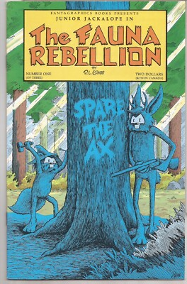 FAUNA REBELLION, THE #1 - FANTAGRAPHICS - R.L. CRABB STORY & COVER - 1990