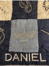 Pottery Barn Kids Harry Potter Patchwork Quilt Heirloom Baby Blanket Mono Daniel