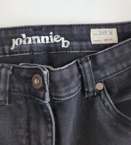 Jeans ajustados negros Johnnie B (Mini Boden) para niñas talla 16 cintura alta - Imagen 6 de 6