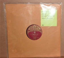 78 RPM SHELLAC RECORD / WILMOTH HOUDINI / DECCA M.30920 / SEE PICTURE FOR TRACKS