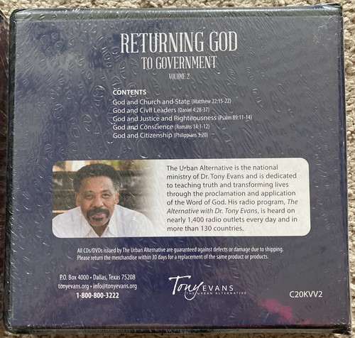 Tony Evans CD “Returning God to Government” vol 1 & vol 2 - Picture 6 of 6