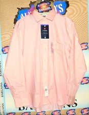 Men Chaps 100% Cotton Long Sleeve Shirts Stretch Collar $14.99