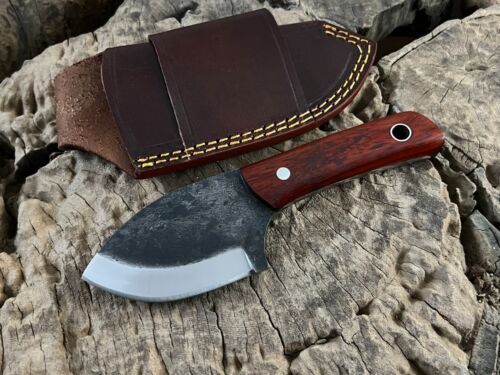 Cuchillo de caza de hoja fija de 7"", bolsillo cuello EDC cuchillo skinner forestal de camping. - Imagen 1 de 13