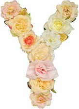Jonhans8 Handmade Artificial Floral Letter Wedding Anniversary Birthday Party