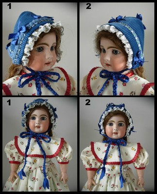 Antique Twin Doll Hat SFBJ Kestner Halbig Heubach Hat Antique Doll