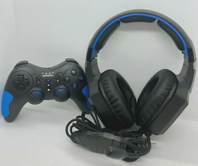 RUNMUS K8 Gaming Headset + BEBONCOOL B01 Wireless Switch Controller FREE SHIP c