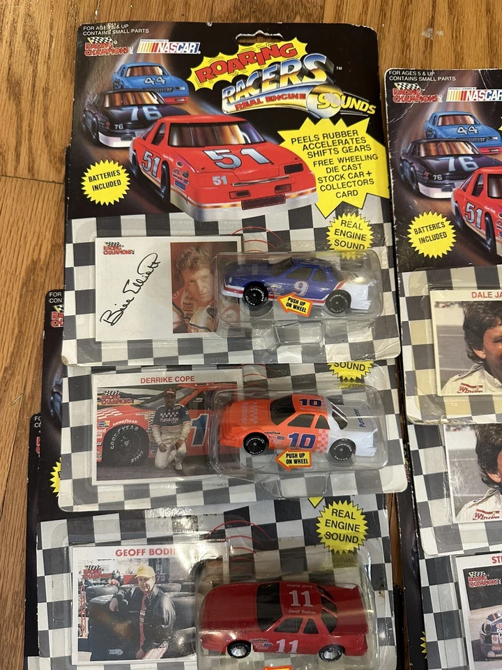 Lote de 21 1991 Racing Champions NASCAR Roaring Racers A.J. Bodine Foyt Gant Foto 2 de 4