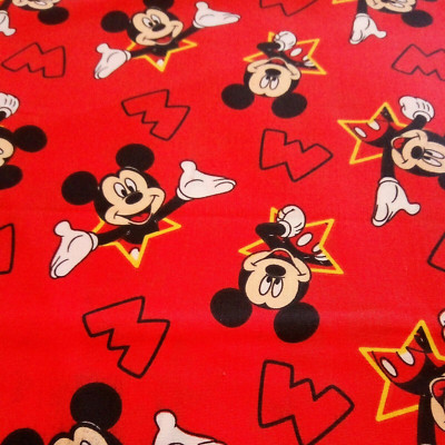 Disney MICKEY And STARS Precut 2 yards & 20''/44'' W Springs Creative Poplin