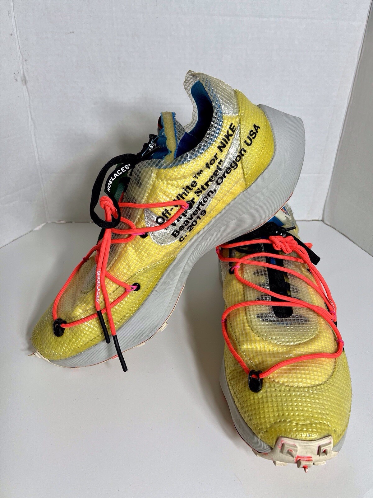 OFF WHITE X NIKE Nike X Off White Vapor Street Tour Giallo Taglia Uomo 15.5 Usate