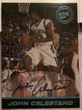 John Celestand Villanova Basketball Press Pass Rookie autograph card /500 Auto. rookie card picture