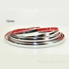 15mmx3M Chrome Trim Molding Strip Car Door Window Bumper Side Trime Protector