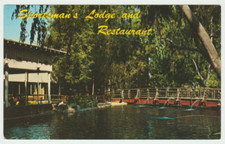 Sportman's Lodge and Restaurant North Hollywood California Vintage Postcard P6