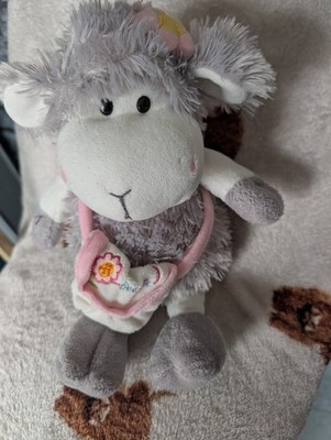 Cuddles Time flauschiges graues Schaf Plüsch mit Biene süße Tasche Stofftier