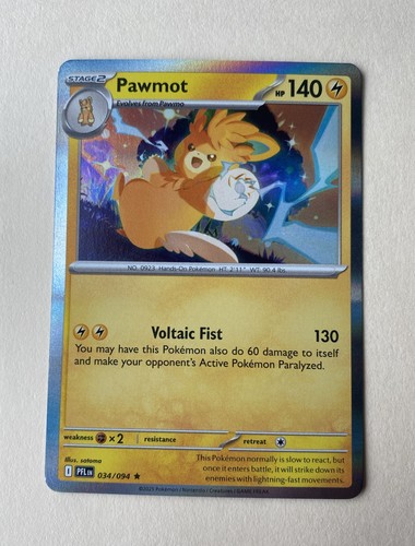 Pawmot 34/94 Holo Pokemon TCG Phantasmal Flames - NM/LP