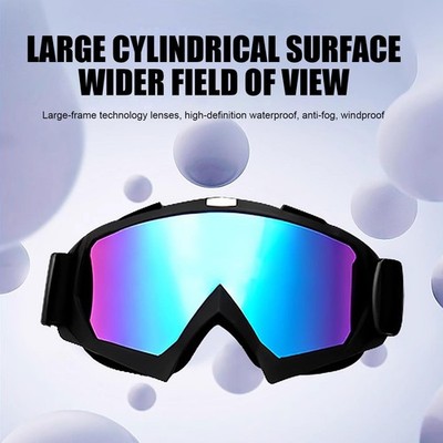 Motorcycle Goggles with Face Mask Windproof, Dustproof, Racing Ski