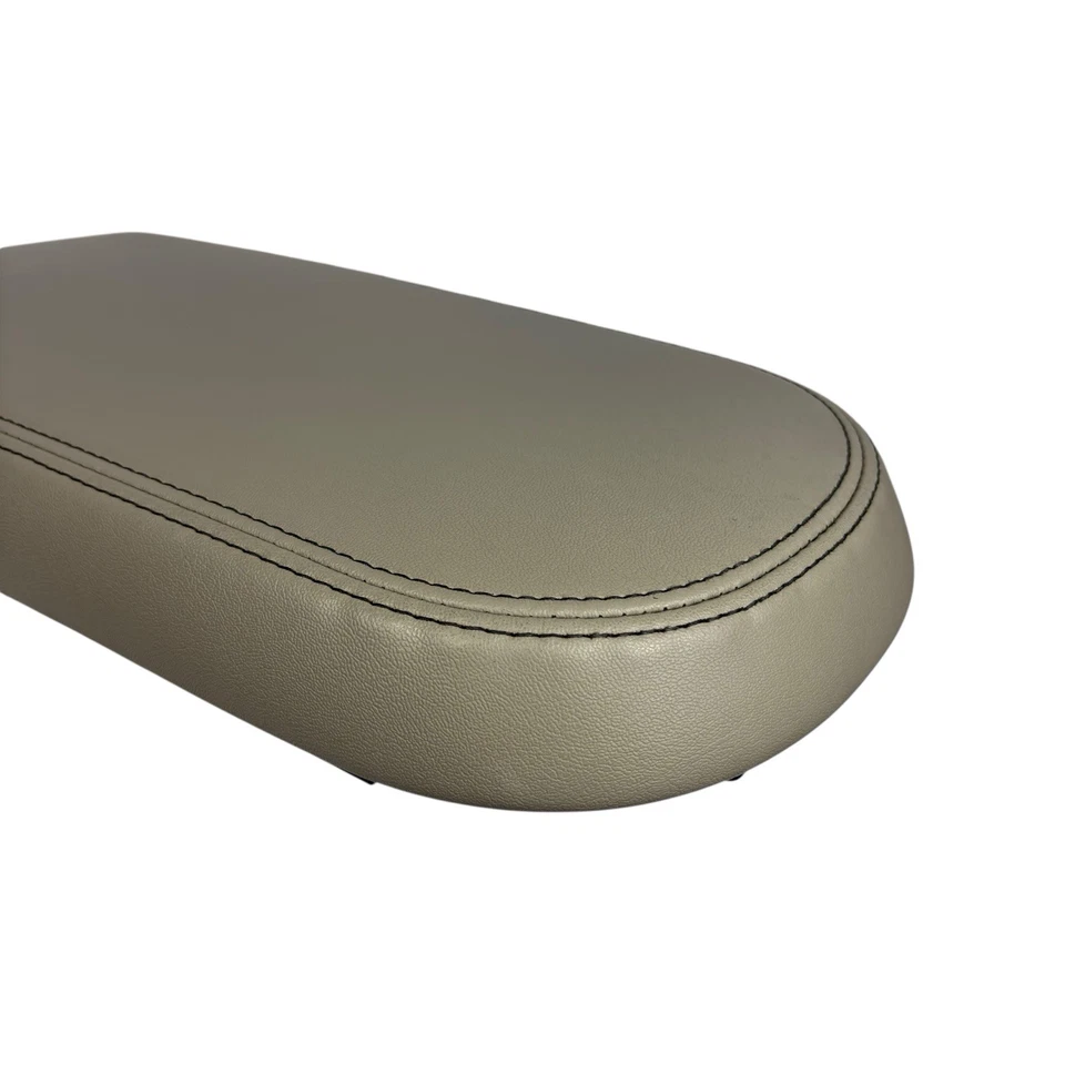 Cubierta de tapa reposabrazos de cuero beige Ford Taurus X OEM 08-09 Foto 4 de 4