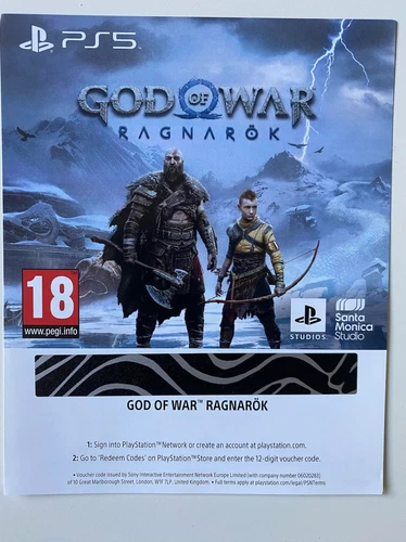 God of War Ragnarok PlayStation 5 Digital Code PS5